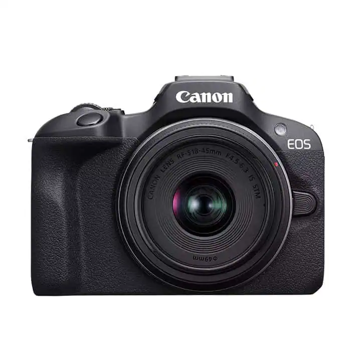 canon-eos-r100rf-18-45-front (2) تصویر دوربین Canon R100 با لنز 45-18 کیت