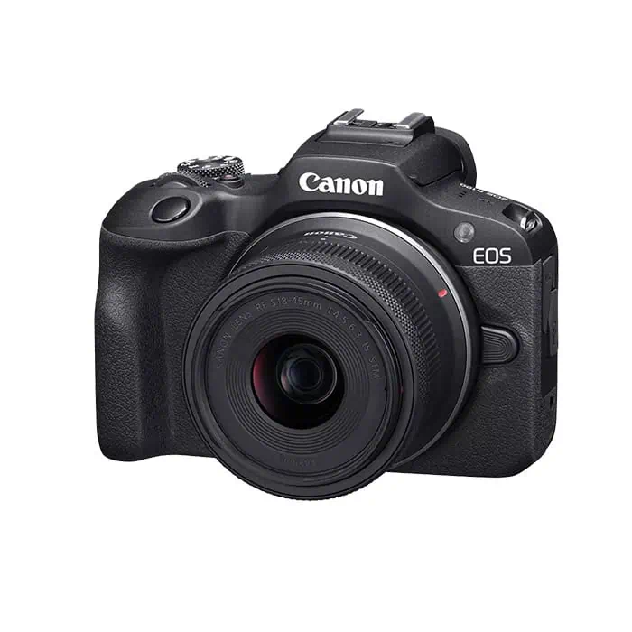 canon-eos-r100rf-18-45-left-front تصویر دوربین Canon R100 با لنز 45-18 کیت