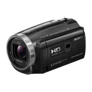 jpg نمای جلوی دوربین فیلمبرداری Sony HDR-PJ675 با لنز باز