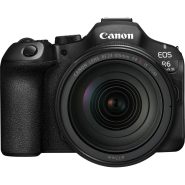 Front view of Canon EOS R6 Mark III mirrorless camera with RF 24-105mm f4L IS USM lens