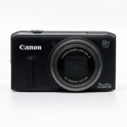 Front view of Canon PowerShot SX260 HS compact digital camera