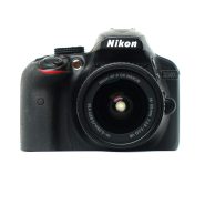 Nikon D3400 DSLR camera with AF-P DX NIKKOR 18-55mm f/3.5-5.6G VR lens front view